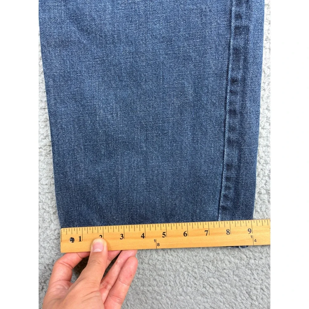 Levi's 514 Slim Straight Denim Jeans Mens 36x30 Dark Wash Blue Cotton Classic